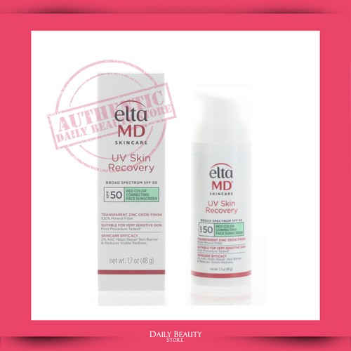 Elta MD UV Skin Recovery Red Color Correcting SPF50 48g 1.7oz TINTED EXP 4/2028
