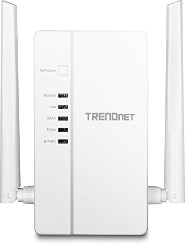 TRENDnet Wi-Fi Everywhere Powerline 1200 AV2 AC1200 Wireless Access Point, Expand Your Wireless Coverage, Built-in Concurrent Dual-Band, 3 x Gigabit Ports, MIMO, Beamforming, White, TPL-430AP
