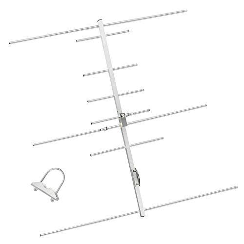 TWAYRADIO Yagi Ham Radio Antenna Dual Band 2 Meter 70cm VHF UHF Yagi Antenna 8 Elements 100W Base Station Antenna for Amateur Radio Mobile Transceiver Repeater