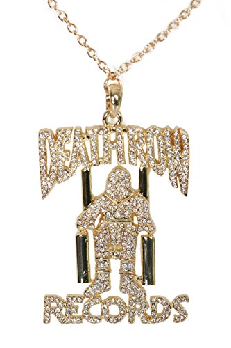 2pac Necklace Bling Jewelry Chain Movie Cosplay Accessories Pendant for Adult Fancy Dress Clothing Replica