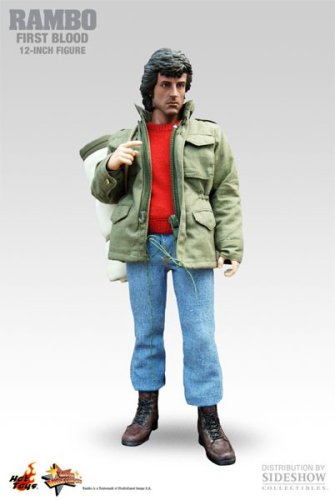Sideshow Collectibles Rambo 12 Inch Action Figure M65 Jacket John J. Rambo First Blood