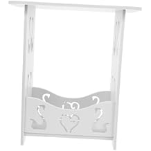 Wood Vanity Shelf Nightstand Table Bedside Storage Rack for Spaces Elegant Finish for Makeup Books and