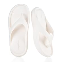 mazeskin Quick-Dry Lightweight Thick Cushioned Flip Flops for Women,Waterproof Shower Sandals Slippers with Shock Absorption,Non-Slip Grip for Beach,Pool,Bathroom,Gym