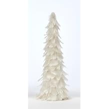 Feather Christmas Tree Tabletop Decoration, White