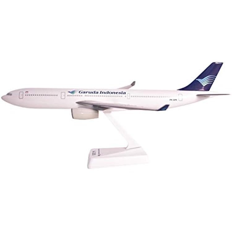 Flight Miniatures Garuda Indonesia A330-300 1:200 Scale - Plastic Snap-Fit Model Airplane - Collectible Replica of Garuda Indonesia Airlines Aircraft - Part #AAB-33030H-005