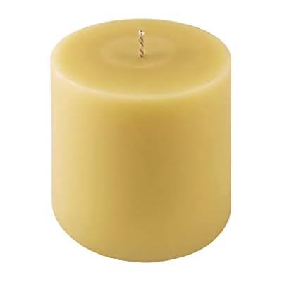 Beeswax Candles 100% Pure Handmade Natural for Gift Home Décor | Non-Toxic Air Purifying Biodegradable | Slow Burning All Natural 3x3