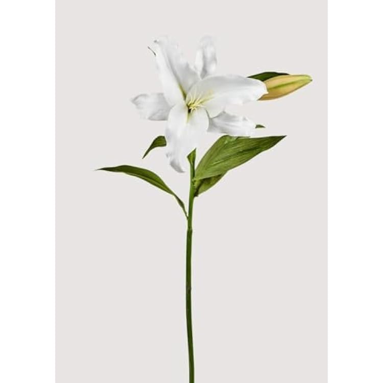 Natural Touch Faux Casablanca Lily Flower in White - 27
