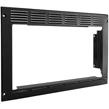 RecPro RV Microwave with Trim Kit | 1.0 Cu. Ft. | 10 Power Levels | Express & Multi-Stage Cooking | Speedy Cook | Child Lock | Road-Ready Durable Design | 900W (Black Trim Only)