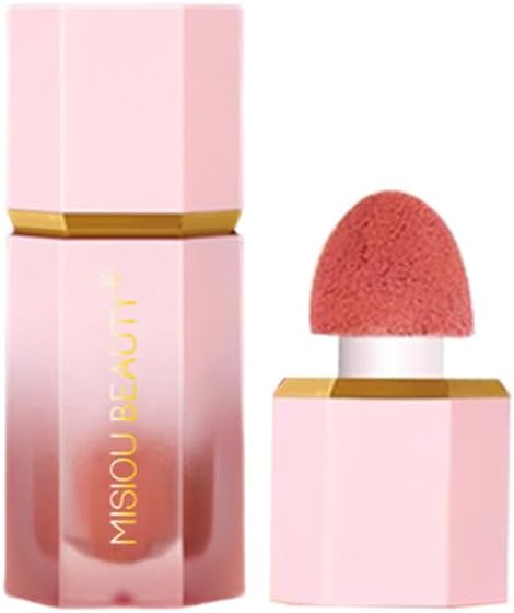 Liquid Blush for Cheeks, Matte Cream Blush Stick, Long-Wearing, Waterproof, Soft, Natural Finish, Pink
