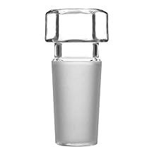 stonylab Hex Head Hollow Glass Stopper for Sealing Lab Glassware, 14/20 Outer Joint, Closed Bottom, Hexagonal Glass Stopper for Laboratory Use (14/20 Joint, 1 Pack)