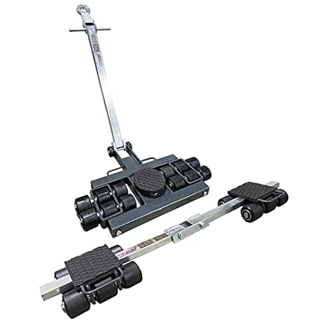 Steerable Skates Kits- Heavy Duty Durable Machinery Moving Dolly 18 Ton Capacity (39,600 pounds)