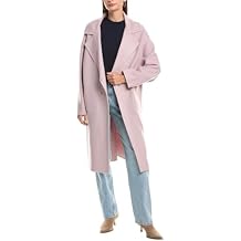 Herno Womens Wool-Blend Coat, 44, Pink