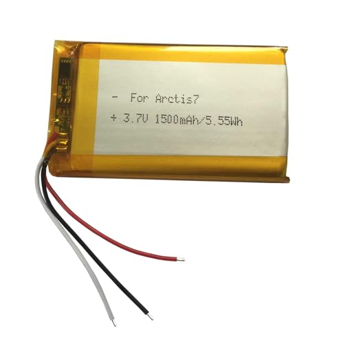 AOLIKES 1500mAh 3.7V 503759 Battery Replacement for SteelSeries Arctis 7 Arctis 7X Arctis 7PArctis 7PArctis 3Arctis 1 Wireless Headset, Compatible with RIG 800 PRO Gaming Headset