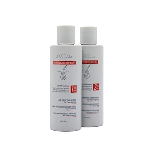 LifeCell Hair Restoration System Anti-DHT Shampoo & Conditioner for Thicker, Fuller Hair Strengthens & Revitalizes Supports Scalp Health & Hair Growth