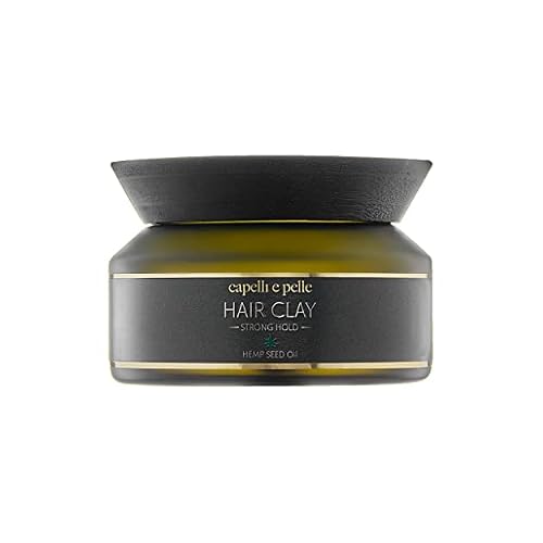 Hair Clay- Strong Hold, light shine, All natural, For thick straight hair, perfect for men comb over style 100ml
