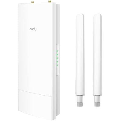 Cudy AC1200 Wireless Access Point, Outdoor WiFi Extender, IP65 Water Proof, Beamforming, MU-MIMO, PoE Adapter Included, AP1200 Outdoor