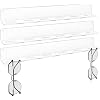 Hanging Sunglasses Wall Organizer, Glasses Holder Wall for Display, Acrylic Multiple Eyeglasses Rack 3 Pack, Clear