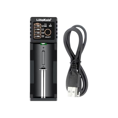 LiitoKala Lii-100C Lii-100 Battreriy Charrger for 18650 18350 26650 16340 RCR123 14500 3.7V 1.2V Ni-MH Ni-Cd 2A USpB Smairt Charrger