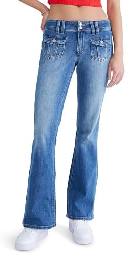 Flare Low-Rise Jean, Dark WASH, 000R