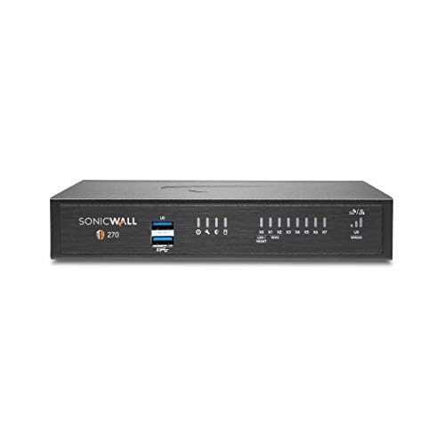 SonicWall TZ270 Network Security Appliance 02-SSC-2821 Bundled with a SonicWall 3 Year 8x5 Support for TZ270 02-SSC-6735
