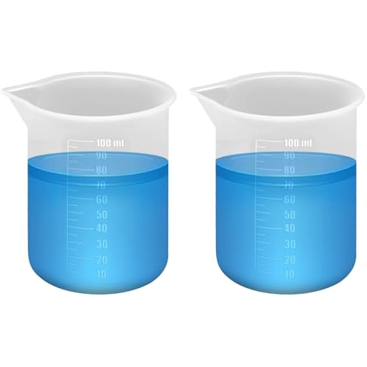 2pcs Laundry Measuring Cup, 100ml Silicone Liquid Measuring Cups Reusable Laundry Detergent Measuring Dispenser Cup for Liquid Detergent Home Dormitory, No More Mess or Leaks
