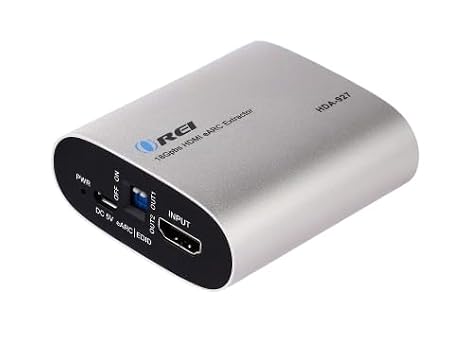 OREI 18Gbps HDMI eARC Audio Extractor HDCP 2.2 Dolby Atmos DTS:X EDID HDR10