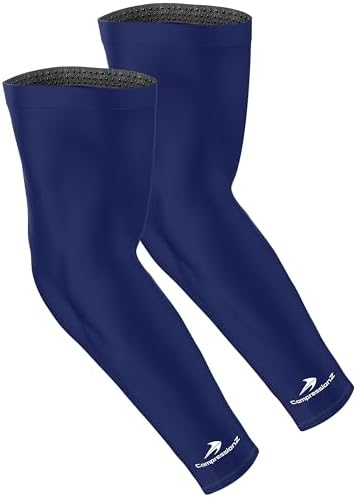 CompressionZ Youth Sports Arm Sleeves | Kids Cooling UV50 Protection Volleyball Football Basketball Baseball - Boys & Girls