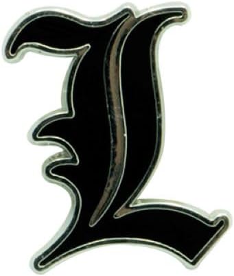 ABYSTYLE Death Note L Metal Pin Measures 1.1" x 0.98" Anime Manga Accessories for Backpack Clothing Buttons Merch Gift