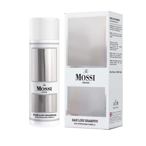 THE MOSSI LONDON Hair Loss Shampoo - New Gen Formula - All Hair Types - Biotin - Rosemary - Phantenol - Saw Palmetto - Castor Oil - 200ml  6.7 FL Oz