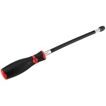 Performance Tool W30979 12-Inch Flexible Screwdriver - 1/4-Inch Drive Quick Release Bit Holder Head - Strong and Flexible Shaft - Allows for Access to Tight and Confined Spaces