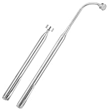 Gjinxi 2-Pack Telescoping Magnetic Pickup Tool 5LB Pull Force Extendable Pick Up Stick with Removable Head, 6 Inch Stainless Steel Grabber for Auto Repair & Mechanical Work, Comfort Grip Handle
