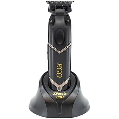 PRO EGO High Torque Brushless DC Motor 7200 RPM DLC Blade Cordless Hair Trimmer with Charging Stand for Barbers and Professionals