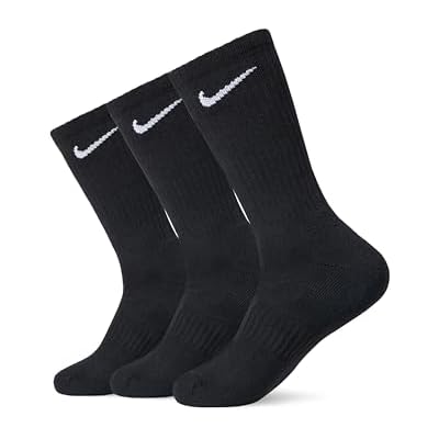 Nike Adult Everyday Cushioned Training Crew Socks (3-Packs) | Mens & Womens