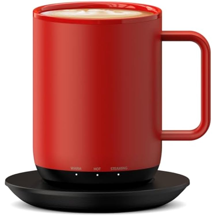 Vsitoo S3 Plus 14oz Heated Coffee Mug - Temperature Control Smart Mug with Mug Warmer, Auto-Sensing AI Heats Drinks to 120-150F Hands-Free.Ideal for HomeOfficeGifts