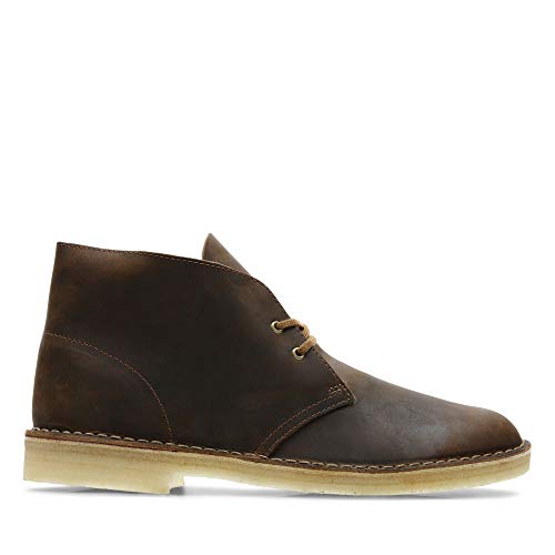 CLARKS Mens Desert Boot Chukka Boot, Black Leather, 13 M US