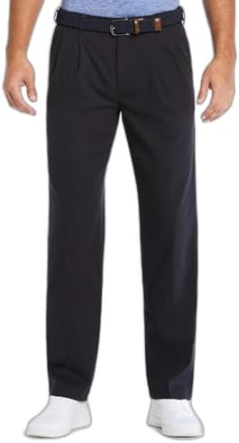Savane Mens Ultimate Performance Pleated Chino Pants