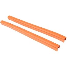 2pcs Skateboard Longboard Deck Protection Strip Tail Edge Guard Orange