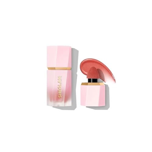 SHEGLAM Color Bloom Dayglow Liquid Blush Makeup for Cheeks Shimmer Finish - Devoted