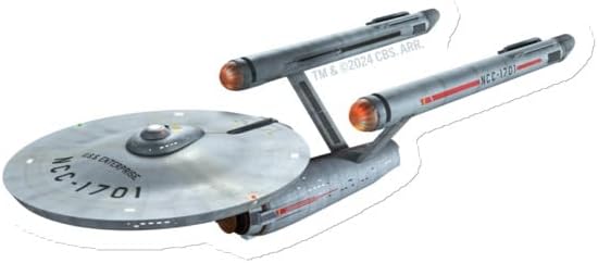 Star Trek: The Original Series U.S.S. Enterprise NCC-1701 Magnet 4 in x 4 in - Officially Licensed