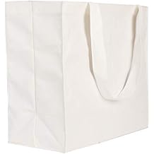 XL Heavy Duty Canvas Grocery Bag Beach Tote Multi Purpose Tote