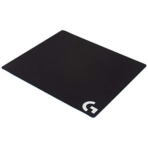 Logitech G640 Cloth Gaming Mouse Pad, Moderate Surface Friction, Consistent Surface Texture, Stable, Rollable - Black
