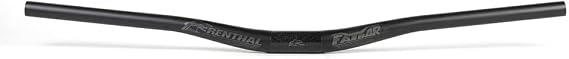 Renthal Fatbar Lite V3 UD Carbon Riser Bar 20mm Rise, 760mm Width, Lightweight Shock-Absorbing Trail and Enduro Handlebar with Stiffness-Optimized UD Carbon Fiber, 31.8mm Clamp Diameter, for XC & Moun