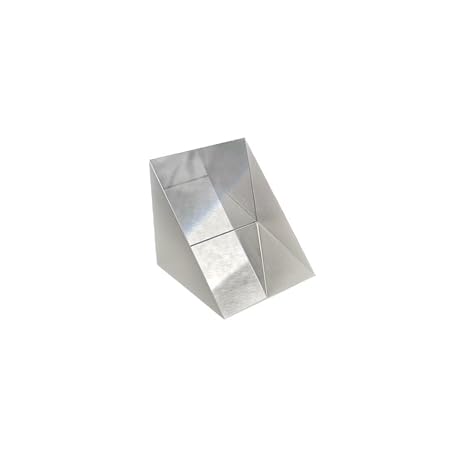 1pc Right Angle Triangular Prism 40 * 40 * 40 Triangular Total Reflection Isosceles Triangular Prism Optical Glass K9 Material