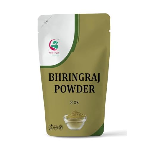 Bhringraj Powder | 8 Oz 227 grams | Eclipta Alba | 100% Pure $ 100% Natural | False Daisy Powder | By Yogis gift