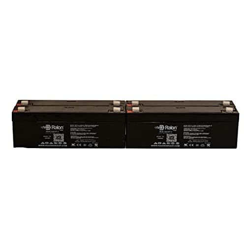 Raion Power 12V 2.3Ah Replacement AGM Battery for Hill-ROM N15 Infant Scale - 4 Pack