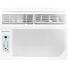 Keystone 8,000 BTU Window Air Conditioner with 3,500 BTU Supplemental Heating, 115V, Window AC Unit with Supplemental Heat for Bedroom, Living Room, Small-Medium Rooms up to 350 Sq.Ft.