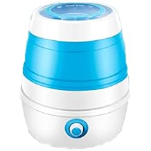 Compact Portable Mini Washing Machine - 2.6kg Automatic Folding Washer for Travel, Dorms - Perfect for Underwear (Blue)