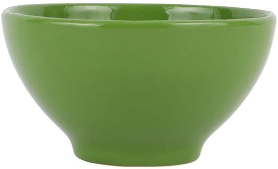 VIETRI Cucina Fresca Sage Soup Cereal Bowl Durable Earthenware Dining Oatmeal Noodle Serving Dish 6 Inch Sage