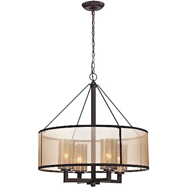 Elk Home 570274 Diffusion 24 Wide 4-Light Chandelier with Oil Rubbed Bronze Finish