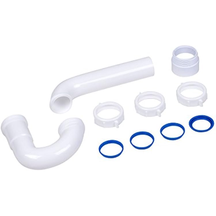 Dearborn P9703WBG 1-12 P-Trap with Threaded PVC Adapter, and Reversible J-Bend, Bagged w True Blue Washer